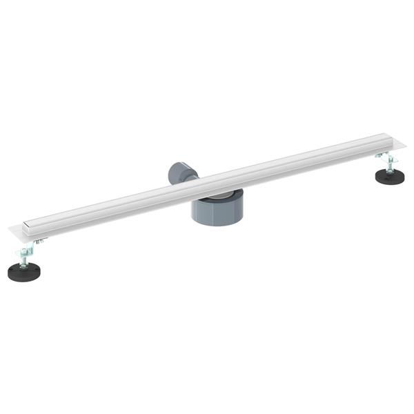 Grote foto vidaxl 360 doucheafvoer met slank model zilver 80 cm doe het zelf en verbouw sanitair