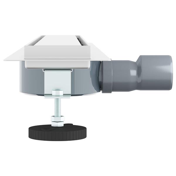 Grote foto vidaxl doucheafvoer 2 in 1 met 360 sifon zilver 60 cm doe het zelf en verbouw sanitair