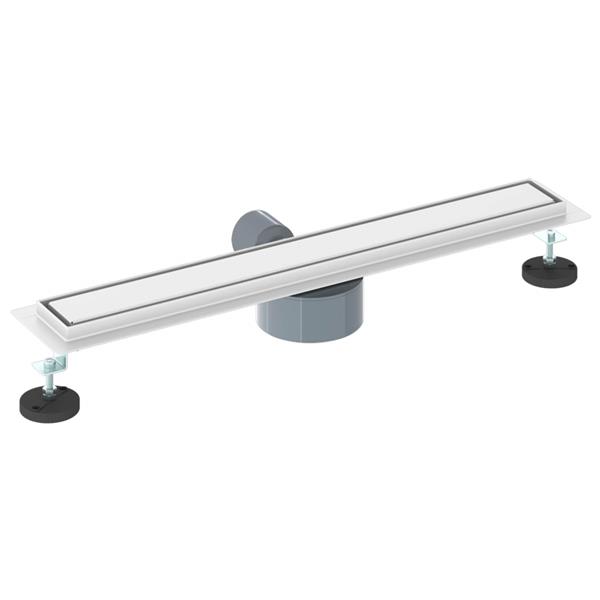 Grote foto vidaxl doucheafvoer 2 in 1 met 360 sifon zilver 60 cm doe het zelf en verbouw sanitair