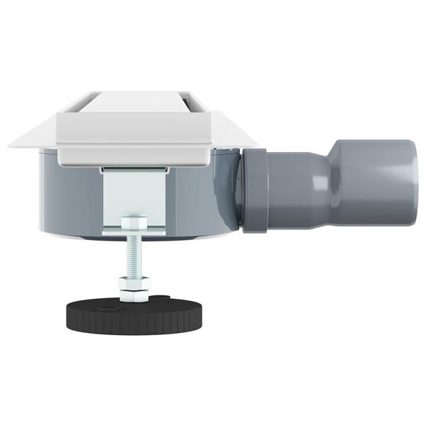 Grote foto vidaxl doucheafvoer 2 in 1 met 360 sifon zilver 54 x 11 x 9 5 cm doe het zelf en verbouw sanitair