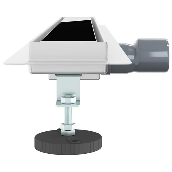 Grote foto vidaxl doucheafvoer met glazen deksel zwart 70 cm roestvrij staal 304 doe het zelf en verbouw sanitair