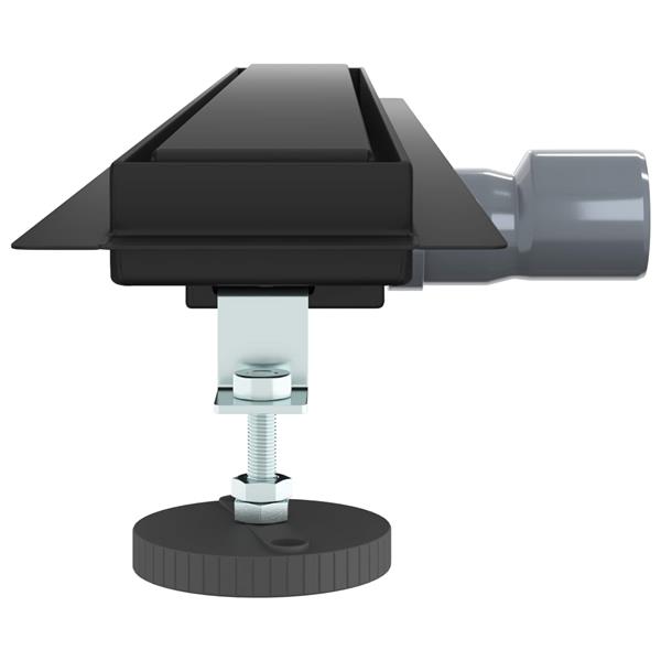 Grote foto vidaxl 2 in 1 doucheafvoer zwart 80 cm roestvrij staal 304 doe het zelf en verbouw sanitair