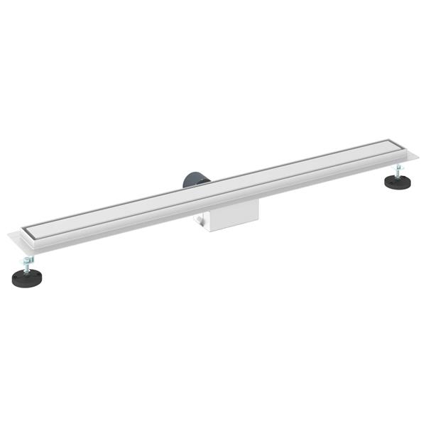 Grote foto vidaxl 2 in 1 doucheafvoer zilver 100 cm roestvrij staal 304 doe het zelf en verbouw sanitair