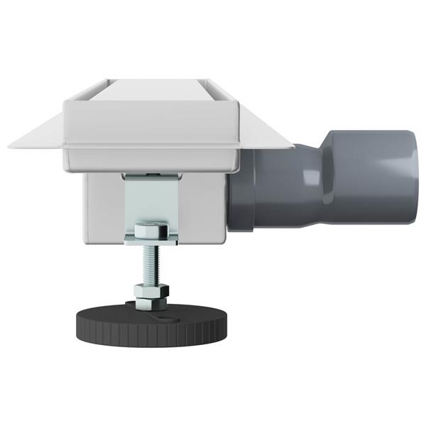 Grote foto vidaxl 2 in 1 doucheafvoer zilver 60 cm roestvrij staal 304 doe het zelf en verbouw sanitair