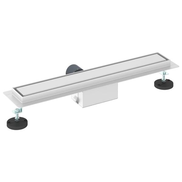 Grote foto vidaxl 2 in 1 doucheafvoer zilver 60 cm roestvrij staal 304 doe het zelf en verbouw sanitair