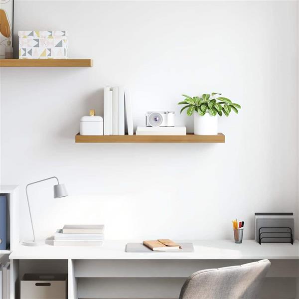 Grote foto vidaxl wandplank wandgemonteerd bruin 80 x 23 5 x 4 cm bewerkt hout huis en inrichting woningdecoratie