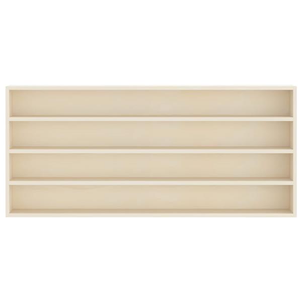 Grote foto vidaxl muurdisplaykast met plank beige 80 x 8 5 x 36 cm bewerkt hout huis en inrichting woningdecoratie