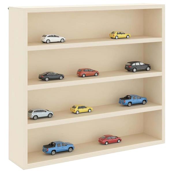 Grote foto vidaxl muurdisplaykast met plank beige 40 x 8 5 x 37 cm bewerkt hout huis en inrichting woningdecoratie