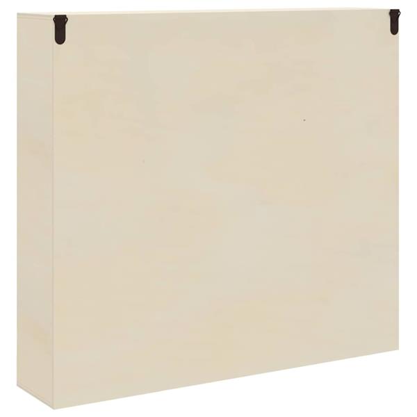 Grote foto vidaxl muurdisplaykast met plank beige 40 x 8 5 x 37 cm bewerkt hout huis en inrichting woningdecoratie