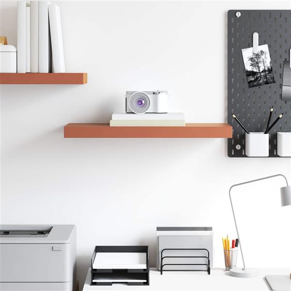 Grote foto vidaxl wandplank wandgemonteerd rood 60 x 23 x 4 cm bewerkt hout huis en inrichting woningdecoratie