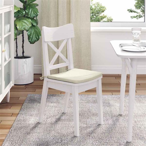 Grote foto vidaxl zitkussens 4 pcs cr me 40 x 40 x 3 cm fluweel huis en inrichting woningdecoratie