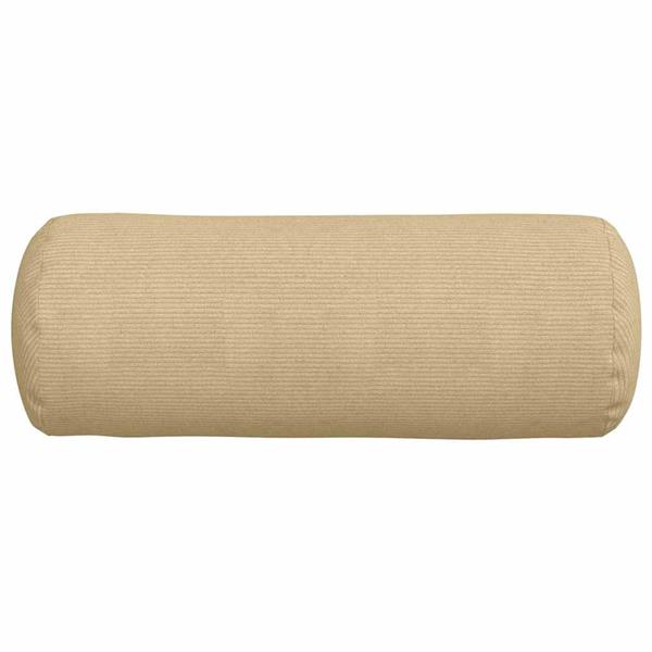 Grote foto vidaxl bolster kussens 2 stuks grijs groen 25 x 70 cm cordstof huis en inrichting woningdecoratie