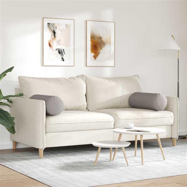 Grote foto vidaxl bolster kussens 2 stuks taupe 25 x 70 cm stof huis en inrichting woningdecoratie