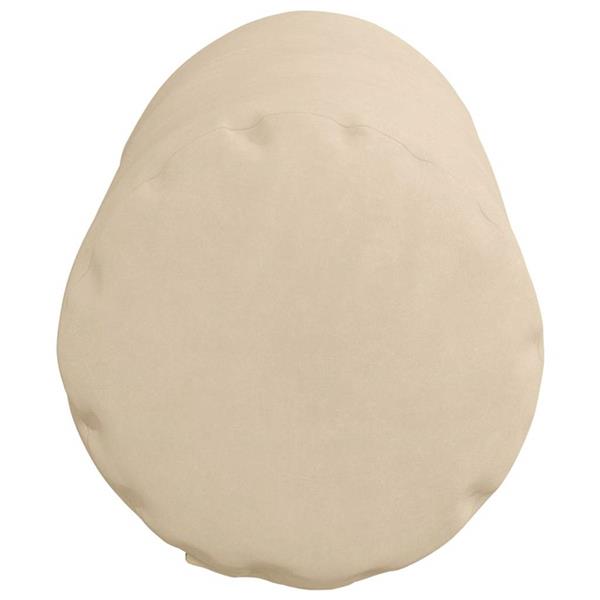 Grote foto vidaxl bolster kussens 2 stuks cr me 15 x 40 cm microvezel stof huis en inrichting woningdecoratie