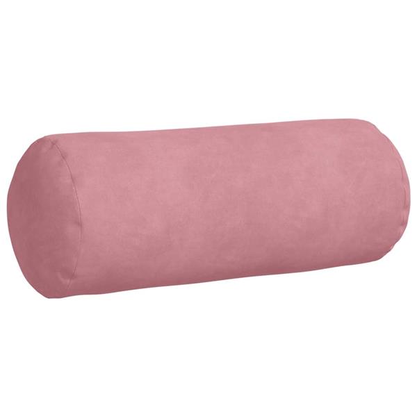 Grote foto vidaxl bolster kussens 2 stuks roze 15 x 40 cm cordstof huis en inrichting woningdecoratie