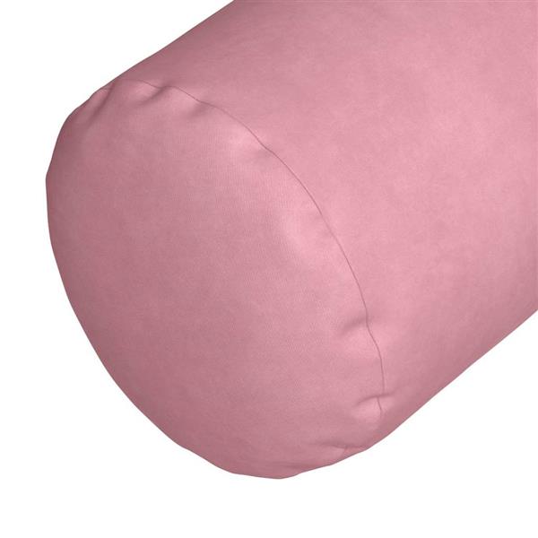Grote foto vidaxl bolster kussens 2 stuks roze 15 x 40 cm cordstof huis en inrichting woningdecoratie