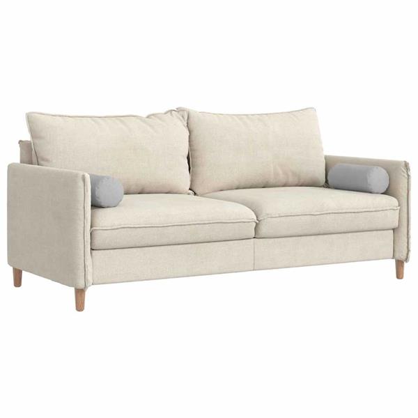 Grote foto vidaxl bolster kussens 2 stuks wolkengrijs 15 x 40 cm stof huis en inrichting woningdecoratie