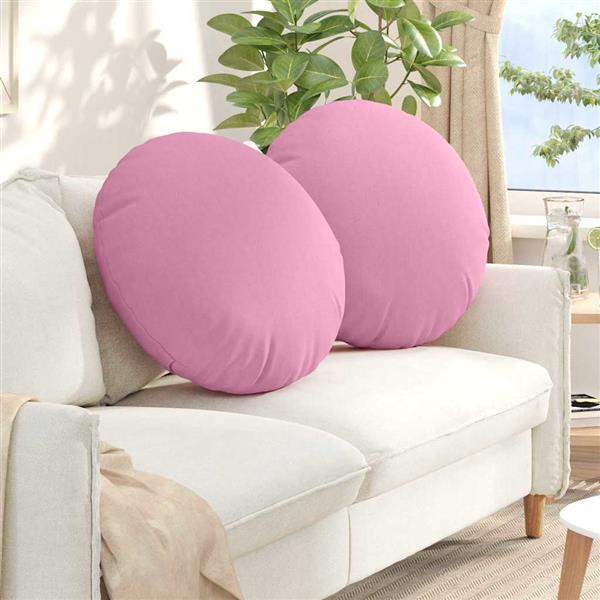 Grote foto vidaxl zitkussens 2 pcs roze 80 x 29 cm stof huis en inrichting woningdecoratie