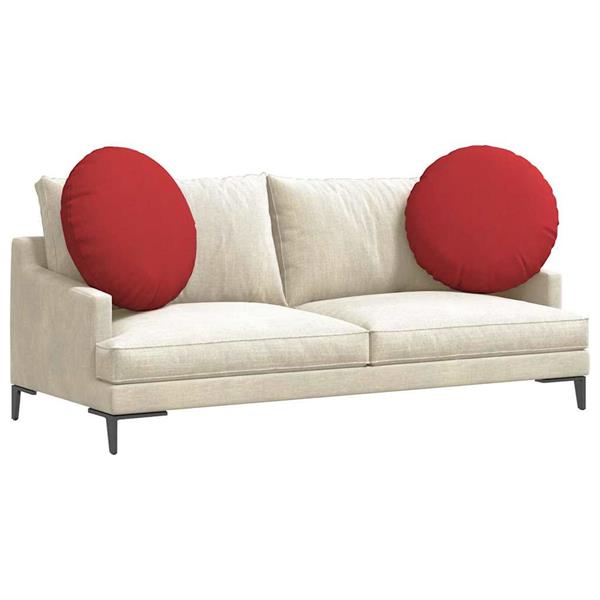 Grote foto vidaxl zitkussens 2 pcs rood 80 x 29 cm stof huis en inrichting woningdecoratie