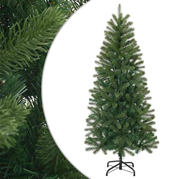 Grote foto vidaxl kunstkerstboom met standaard groen 120 cm pvc pe en staal diversen overige diversen
