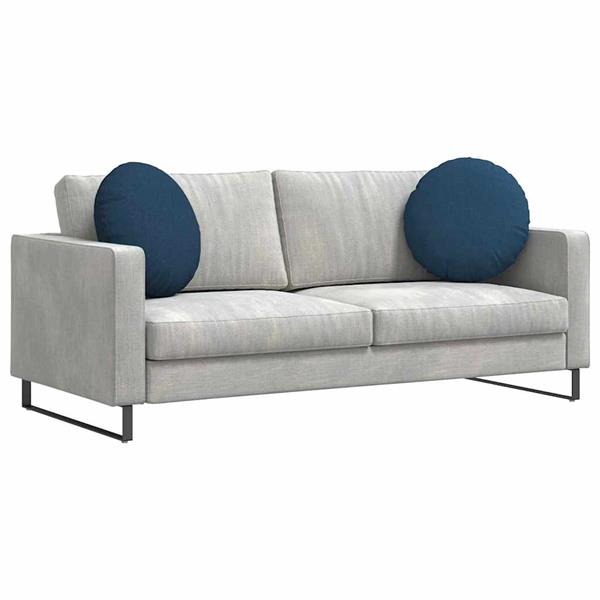 Grote foto vidaxl zitkussens 2 pcs blauw 50 x 19 cm stof huis en inrichting woningdecoratie