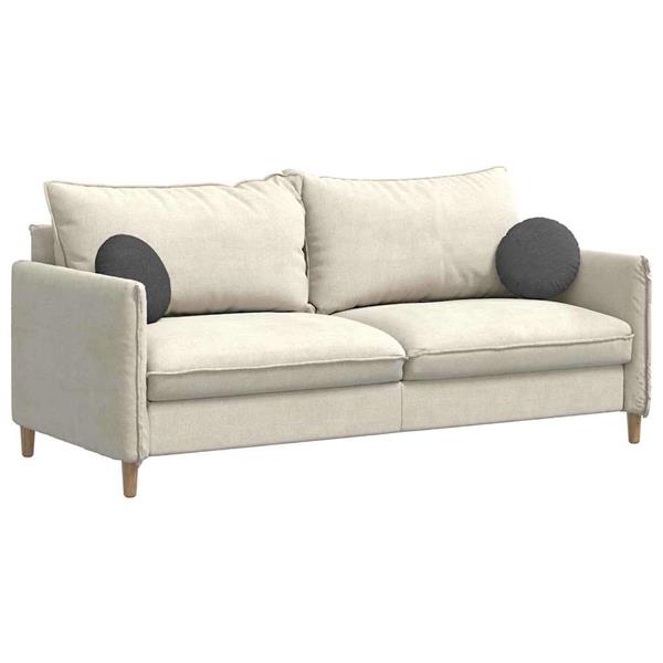 Grote foto vidaxl zitkussens 2 pcs donkergrijs 30 cm katoen stof huis en inrichting woningdecoratie