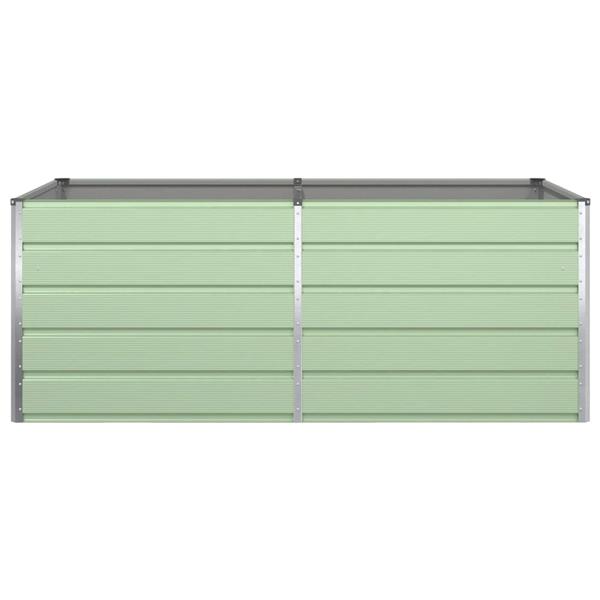 Grote foto vidaxl plantenbak pastelgroen 195 x 100 x 45 cm gegalvaniseerd staal tuin en terras overige tuin en terras