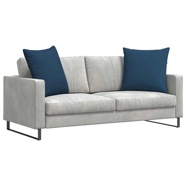 Grote foto vidaxl sofa kussens 2 pcs blauw 80 x 80 cm stof huis en inrichting woningdecoratie