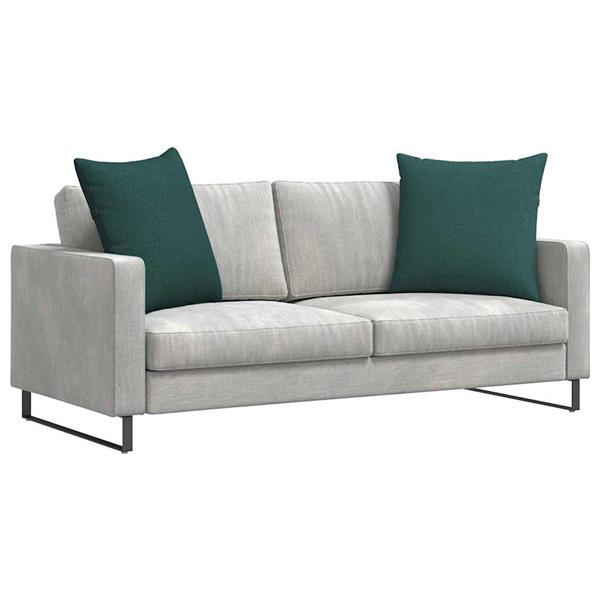 Grote foto vidaxl sofa kussens 2 pcs donkergroen 80 x 80 cm stof huis en inrichting woningdecoratie