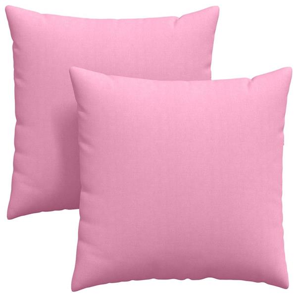 Grote foto vidaxl sofa kussens 2 pcs roze 60 x 60 cm stof huis en inrichting woningdecoratie