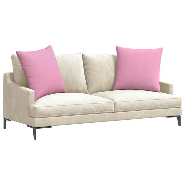 Grote foto vidaxl sofa kussens 2 pcs roze 60 x 60 cm stof huis en inrichting woningdecoratie