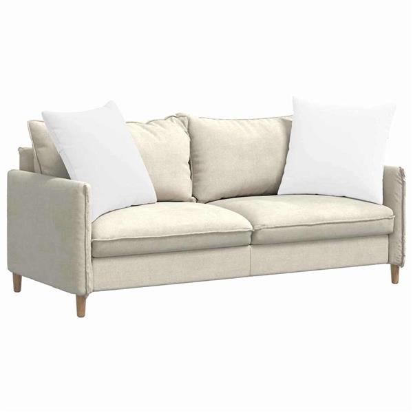 Grote foto vidaxl sofa kussens 2 pcs wit 60 x 60 cm stof huis en inrichting woningdecoratie