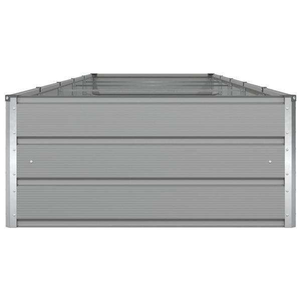 Grote foto vidaxl plantenbak lichtgrijs 195 x 100 x 45 cm gegalvaniseerd staal tuin en terras overige tuin en terras