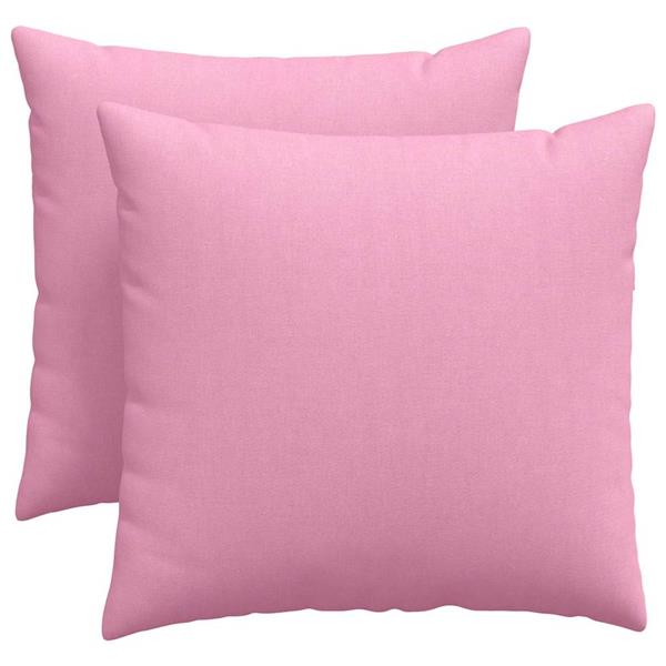 Grote foto vidaxl sofa kussens 2 pcs roze 50 x 50 cm stof huis en inrichting woningdecoratie