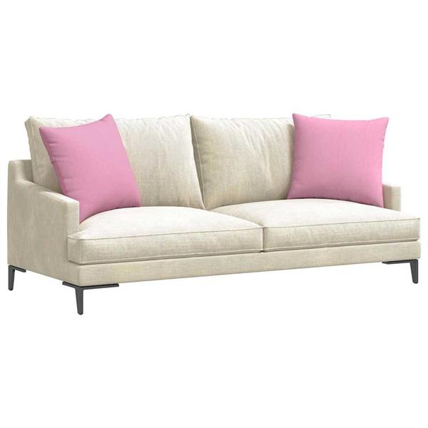 Grote foto vidaxl sofa kussens 2 pcs roze 50 x 50 cm stof huis en inrichting woningdecoratie