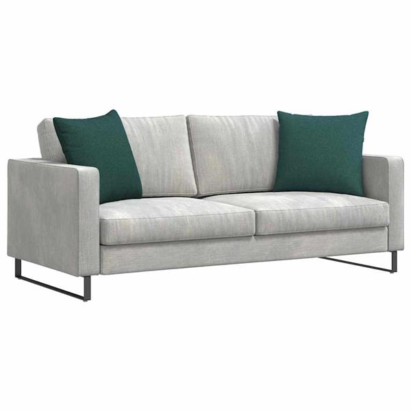 Grote foto vidaxl sofa kussens 2 pcs donkergroen 50 x 50 cm stof huis en inrichting woningdecoratie