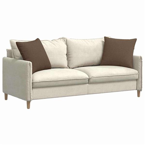 Grote foto vidaxl sofa kussens 2 pcs bruin 50 x 50 cm stof huis en inrichting woningdecoratie