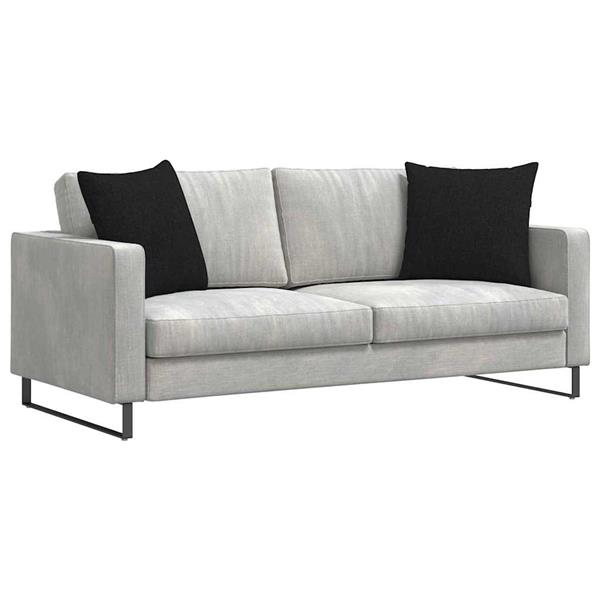 Grote foto vidaxl sofa kussens 2 pcs zwart 50 x 50 cm stof huis en inrichting woningdecoratie