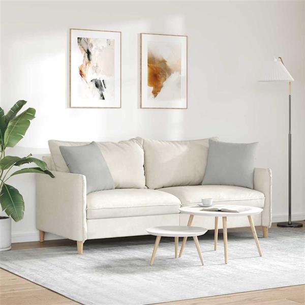 Grote foto vidaxl sofa kussens 2 stuks lichtgrijs 45 x 45 cm stof huis en inrichting woningdecoratie