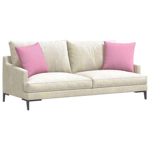 Grote foto vidaxl sofa kussens 2 pcs roze 45 x 45 cm stof huis en inrichting woningdecoratie