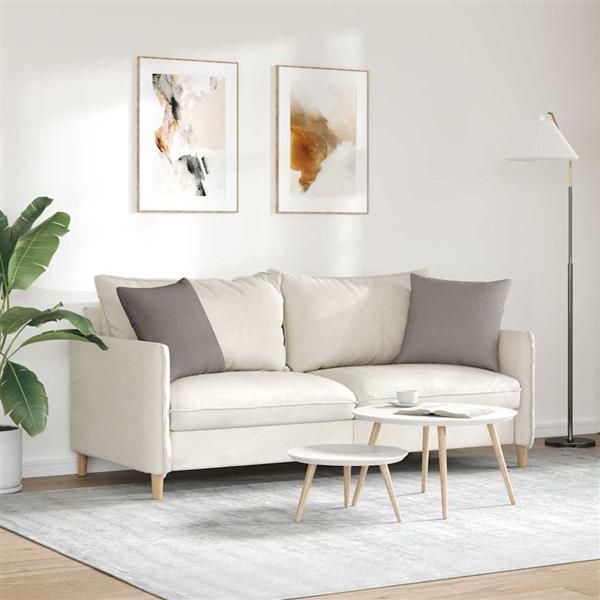 Grote foto vidaxl sofa kussens 2 pcs taupe 45 x 45 cm stof huis en inrichting woningdecoratie