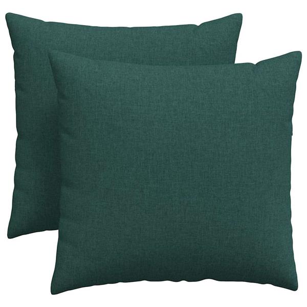 Grote foto vidaxl sofa kussens 2 pcs donkergroen 45 x 45 cm stof huis en inrichting woningdecoratie