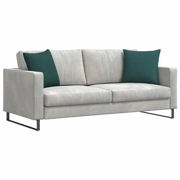 Grote foto vidaxl sofa kussens 2 pcs donkergroen 45 x 45 cm stof huis en inrichting woningdecoratie