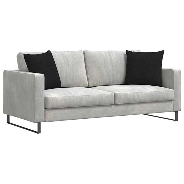 Grote foto vidaxl sofa kussens 2 pcs zwart 45 x 45 cm stof huis en inrichting woningdecoratie