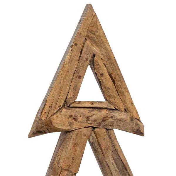 Grote foto vidaxl kerstboom met standaard bruin 90 cm massief teakhout diversen overige diversen