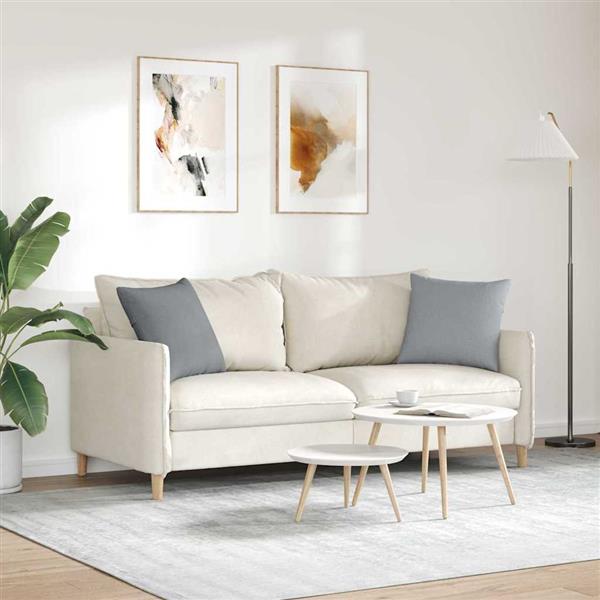 Grote foto vidaxl sofa kussens 2 pcs lichtgrijs 45 x 45 cm stof huis en inrichting woningdecoratie