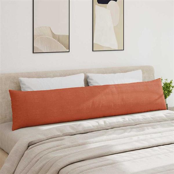 Grote foto vidaxl sofa kussens 2 stuks rood oranje 200 x 40 cm cordstof huis en inrichting woningdecoratie