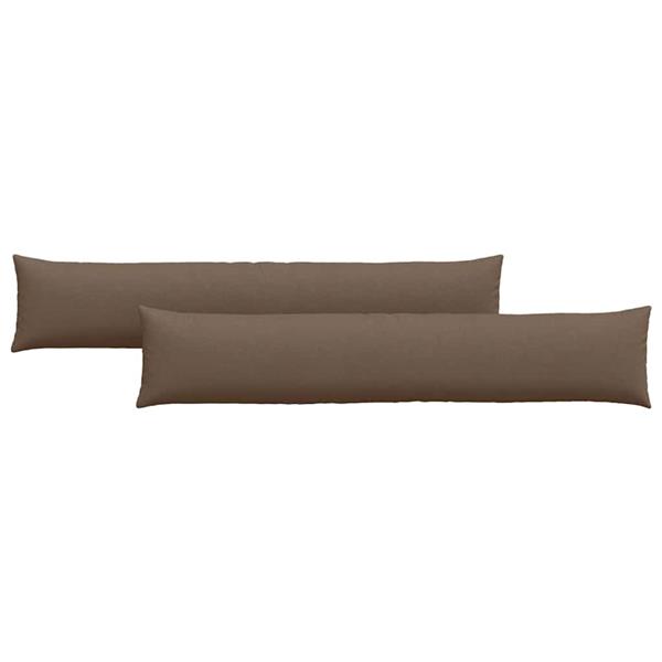 Grote foto vidaxl sofa kussens 2 pcs bruin 200 x 40 cm stof huis en inrichting woningdecoratie