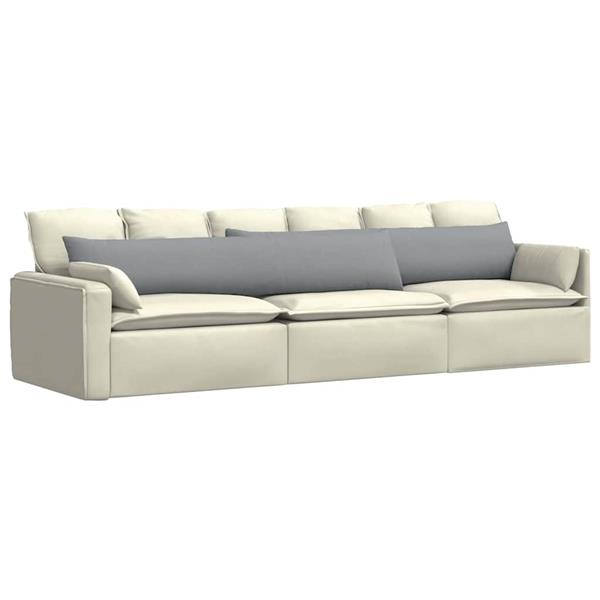 Grote foto vidaxl sofa kussens 2 pcs lichtgrijs 200 x 40 cm stof huis en inrichting woningdecoratie