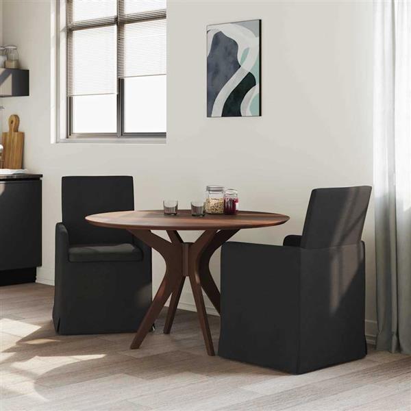 Grote foto vidaxl eettafelstoelen 2 pcs zwart 57 x 67 x 95 cm stof huis en inrichting stoelen